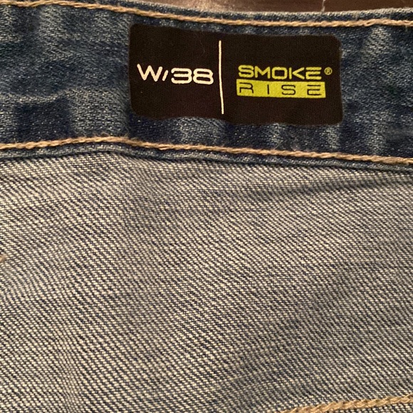 Mens smoke rise Jean shorts size 38 - Picture 4 of 6